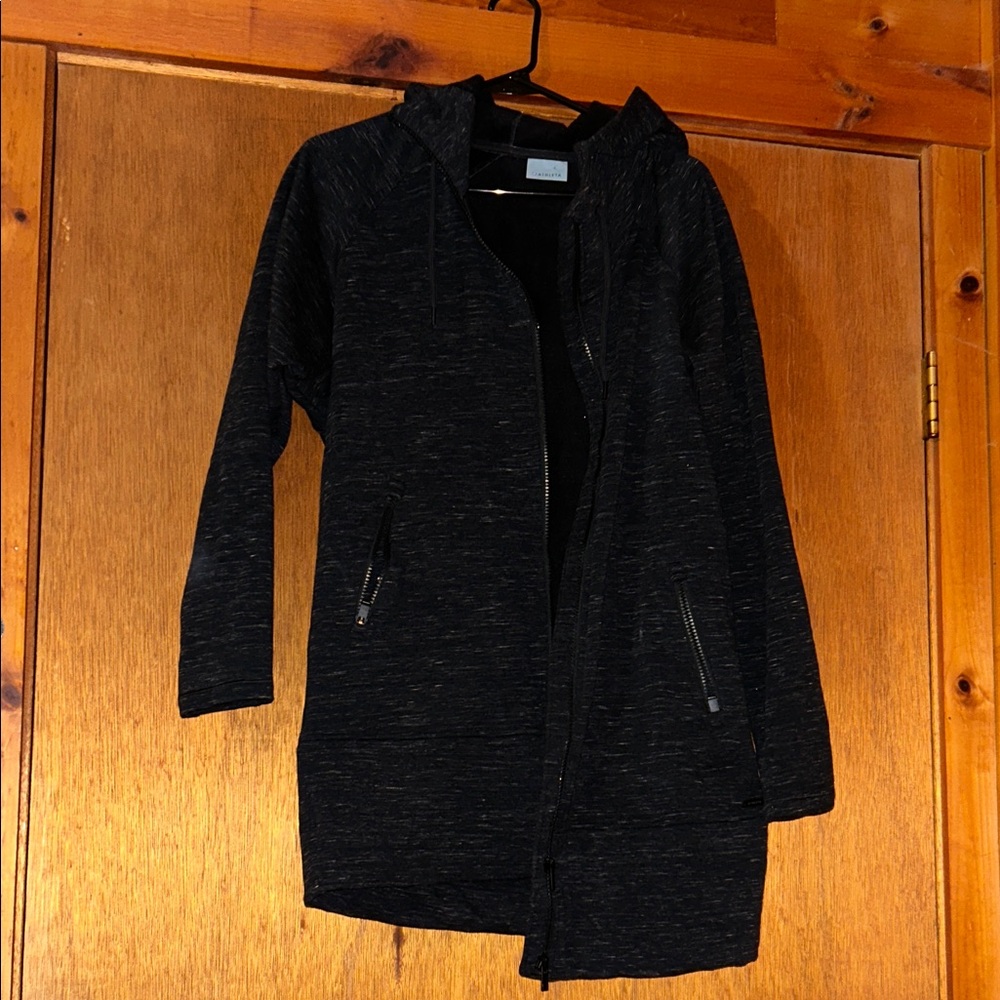 Women's Black Hooded Athleta sweater